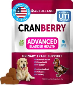 Do Not Sell On Amazon Dog UTI Treatment Cranberry Supplement Bladder Control Urinary Tract Infection Incontinence Pill Bladder Stones UTI Medicin (Option: Artullano)
